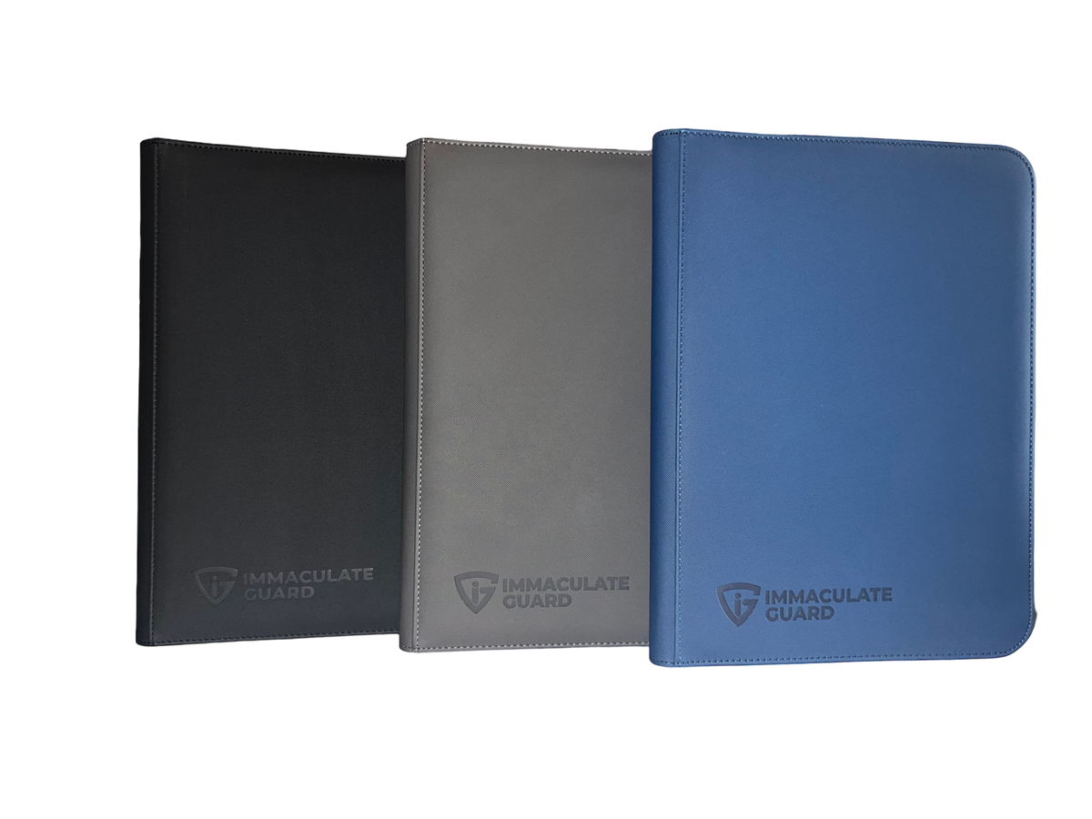 Immaculate Guard TOPLOADER 9 Pocket PU Leather Zipper Binder Immaculate Trading Cards Immaculate Guard TOPLOADER 9 Pocket PU Leather Zipper Binder Immaculate Trading Cards