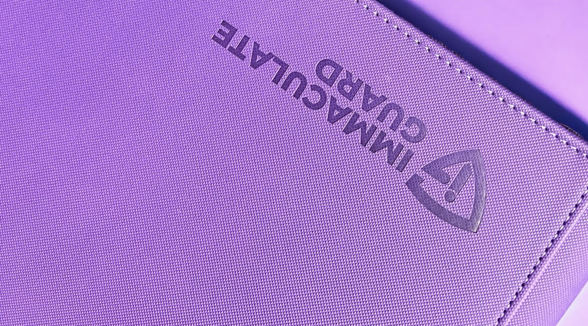 Immaculate Guard TOPLOADER 9 Pocket PU Leather Zipper Binder (Purple)